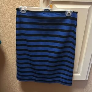 - Blue skirt black stripes from Loft